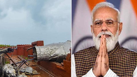 சிவாஜி சிலை, மோடி