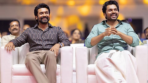Actors Surya and Karthi
