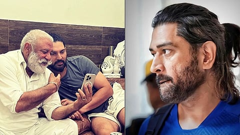 யோக்ராஜ், யுவராஜ், தோனி