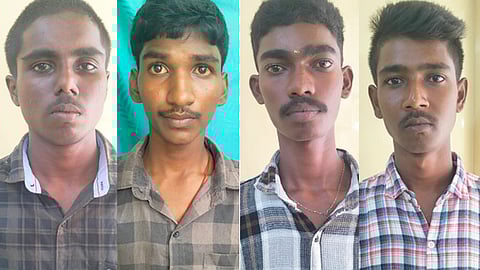 கஞ்சா விற்பனை வழக்கில் கைதான மாணவர்கள்