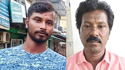 கைதான இருவர் (வெங்கடேசன் மற்றும் தமிழழகன்)