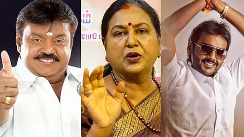 விஜயகாந்த், பிரேமலதா விஜயகாந்த், விஜய பிரபாகரன்