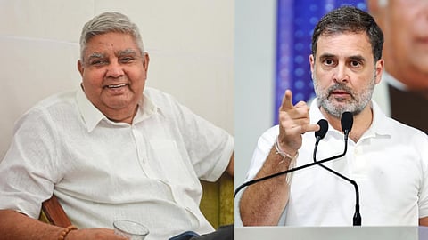 ஜெகதீப் தன்கர், ராகுல்காந்தி