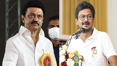 முக ஸ்டாலின் - உதயநிதி ஸ்டாலின்