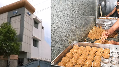 சோதனை நடத்தப்பட்ட நிறுவனம், திருப்பதி லட்டு தயாரிப்பு