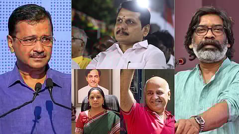 அரவிந்த் கெஜ்ரிவால், செந்தில் பாலாஜி, ஹேமந்த் சோரன், கவிதா, மணீஷ் சிசோடியா