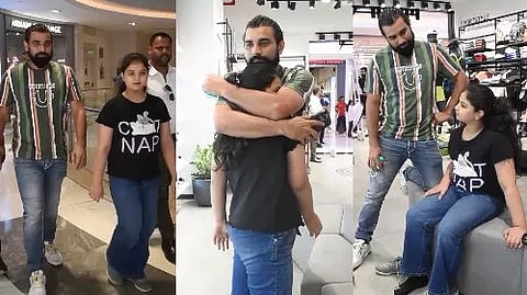 மகளுடன் முகம்மது ஷமி