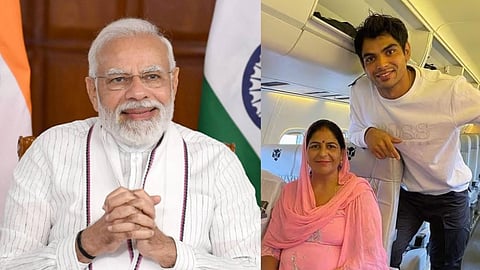 நீரஜ் சோப்ரா - மோடி