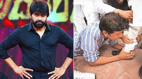 நடன இயக்குநர் ஜானி, பாஜக எம்எல்ஏ காலில் விழுந்த டெல்லி அமைச்சர்