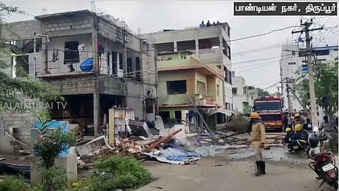 வெடி விபத்து நடந்த பகுதி