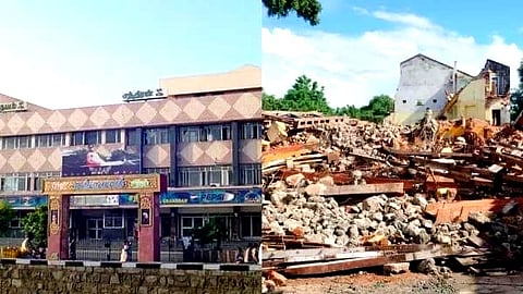 இடிக்கப்பட்ட காமதேனு தியேட்டர்