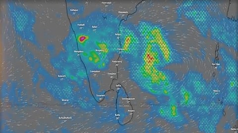 ஆழ்ந்த காற்றழுத்த தாழ்வுப் பகுதியாக உருமாற்றம்