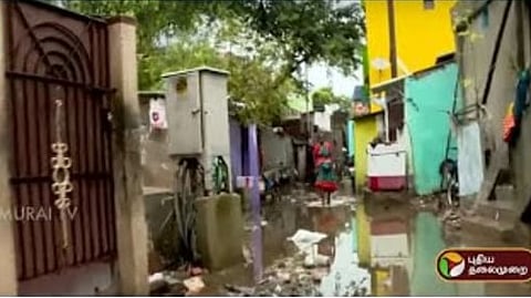 பெரம்பூர் பகுதியில் வடிந்த தண்ணீர்