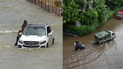 மழையில் மிதக்கும் பெங்களூரு