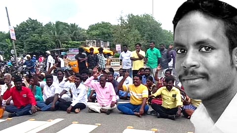 விசிக நிர்வாகி மரணம்: சாலை மறியலில் ஈடுபட்ட உறவினர்கள்