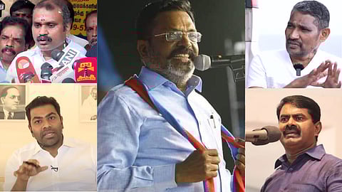 எல். முருகன், ஆதவ் அர்ஜுனா, திருமாவளவன், வன்னி அரசு, சீமான்