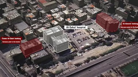 இஸ்ரேல் வெளியிட்ட வரைபடம்