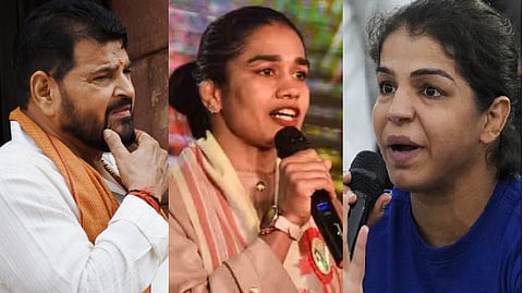 பிரிஜ் பூஷன், பபிதா போகத், சாக்ஷி மாலிக்