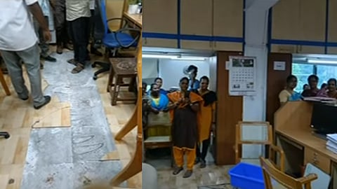 தலைமைச் செயலக தரைத்தளத்தில் சேதம்