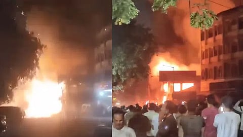 ஹைதராபாத் பட்டாசு கடையில் பயங்கர தீ விபத்து