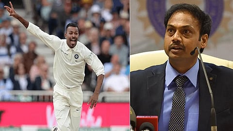 hardik pandya - msk prasad