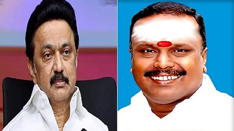 முக ஸ்டாலின் - காங்கிரஸ் பொதுச்செயலாளர் சரவணன்