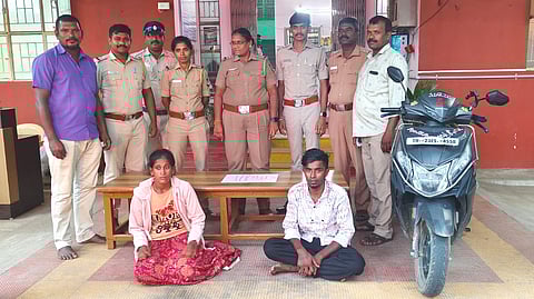 பெண் உட்பட இருவர் கைது