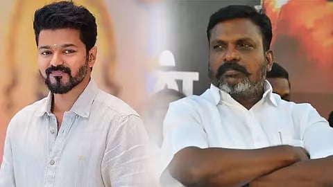 விசிக திருமாவளவன் - தவெக விஜய்