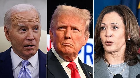 joe biden, trump, kamala harris