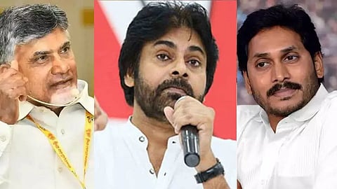 கேசிஆர்., பவன் கல்யாண், ஜெகன் மோகன்