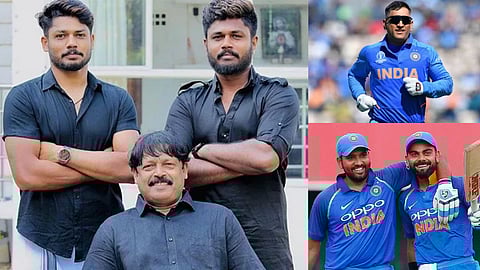 சஞ்சு சாம்சன் குடும்பத்துடன், தோனி, ரோகித், விராட்