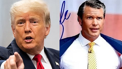 Trumph, Pete Hegseth