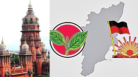 சென்னை உயர்நீதிமன்றம் - அதிமுக, திமுக