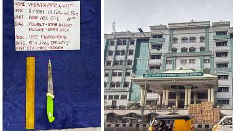 ராஜீவ் காந்தி மருத்துவமனையில் ஆந்திர கூலித்தொழிலாளிக்கு சிகிச்சை