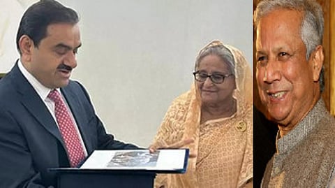 அதானி, ஷேக் ஹசினா, முகமது யூனுஸ்