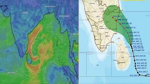 ஆழ்ந்த காற்றழுத்த தாழ்வு மண்டலம் செல்லும்பாதை