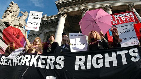 பெல்ஜியம் பாலியல் தொழிலாளர்கள் போராட்டம்