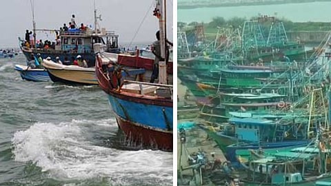 மீன்பிடிக்க செல்லாத மீனவர்கள்