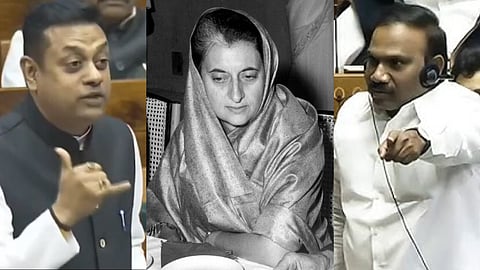 சம்பித் பத்ரா, இந்திரா காந்தி, ஆ.ராசா