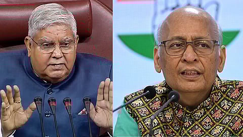 ஜெகதீப் தங்கர், அபிஷேக் மனு சிங்வி.