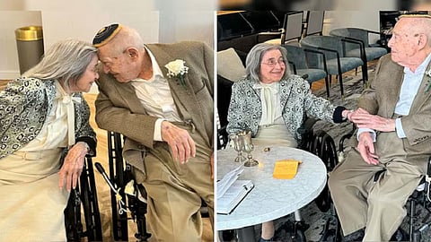 திருமணம் செய்துக்கொண்ட தம்பதியர்