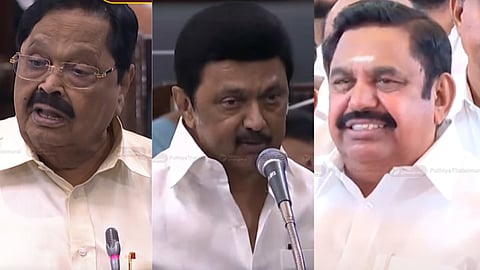 துரைமுருகன், மு.க ஸ்டாலின், எடப்பாடி பழனிசாமி