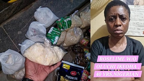 நைஜீரியாவைச் சேர்ந்த பெண் கைது