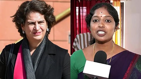 பிரியங்கா காந்தி, நவ்யா ஹரிதாஸ்