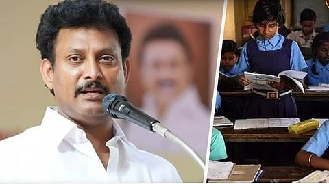 central govt education evaluation system react in tamilnadu minister anbil mahesh