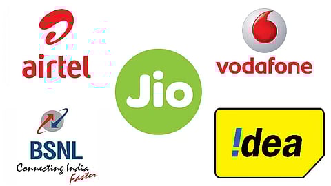 Airtel JIO BSNL Vodafone Idea