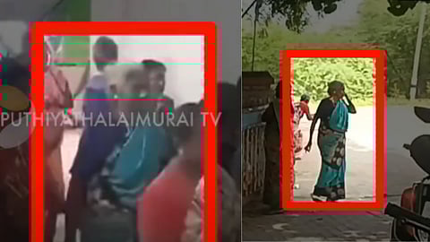 ஊராட்சி ஒன்றிய அலுவலகத்திற்கு கிராம மக்களுடன் வந்த சீமானின் தாயார் அன்னம்மாள்