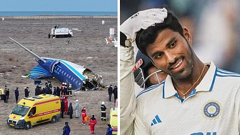 விபத்துக்குள்ளான விமானம், வாஷிங்டன் சுந்தர்