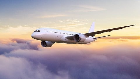 safe of the plane at the back seats sitting