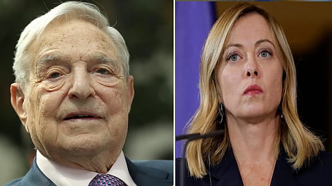 george soros indulges in political interference italys giorgia meloni
